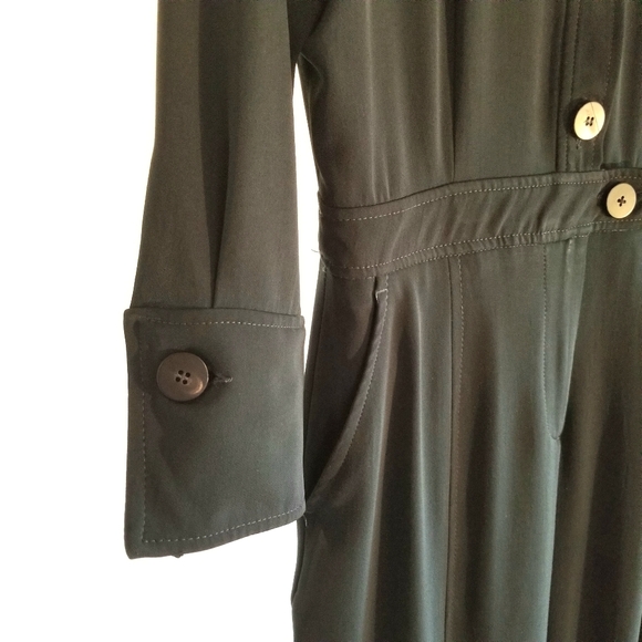 Zara Junpsuit with pockets (dark green, medium) - Picture 5 of 8